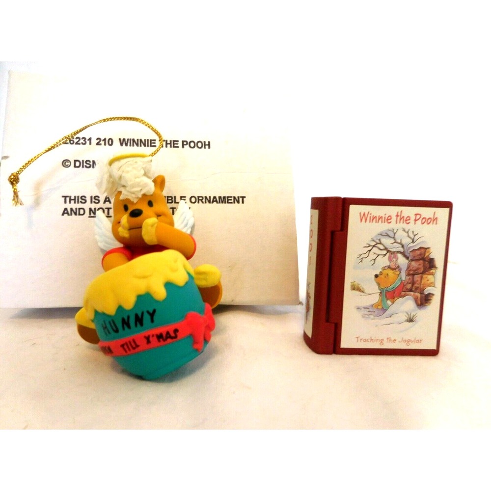 Grolier Disney Ornament Winnie the Pooh Hunny Pot The Pooh #4 Tracking The Jagul